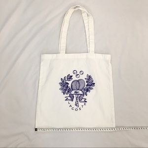 Lacoste tote bag white